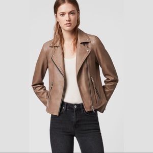 ISO Dalby Leather Biker Jacket by All Saints